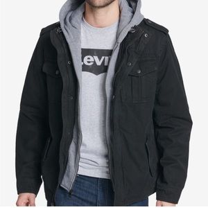 Levi's Men's Sherpa Lined Hooded Utility Jacket